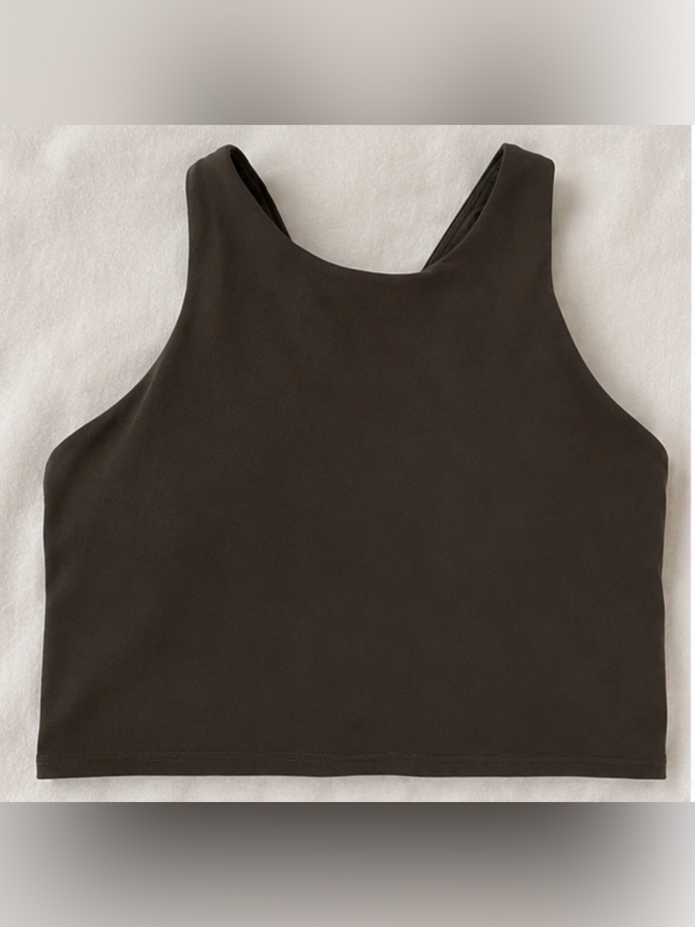 Athleta Conscious Crop D-DD Sports Bra Tank | Dark Gray | Size Small